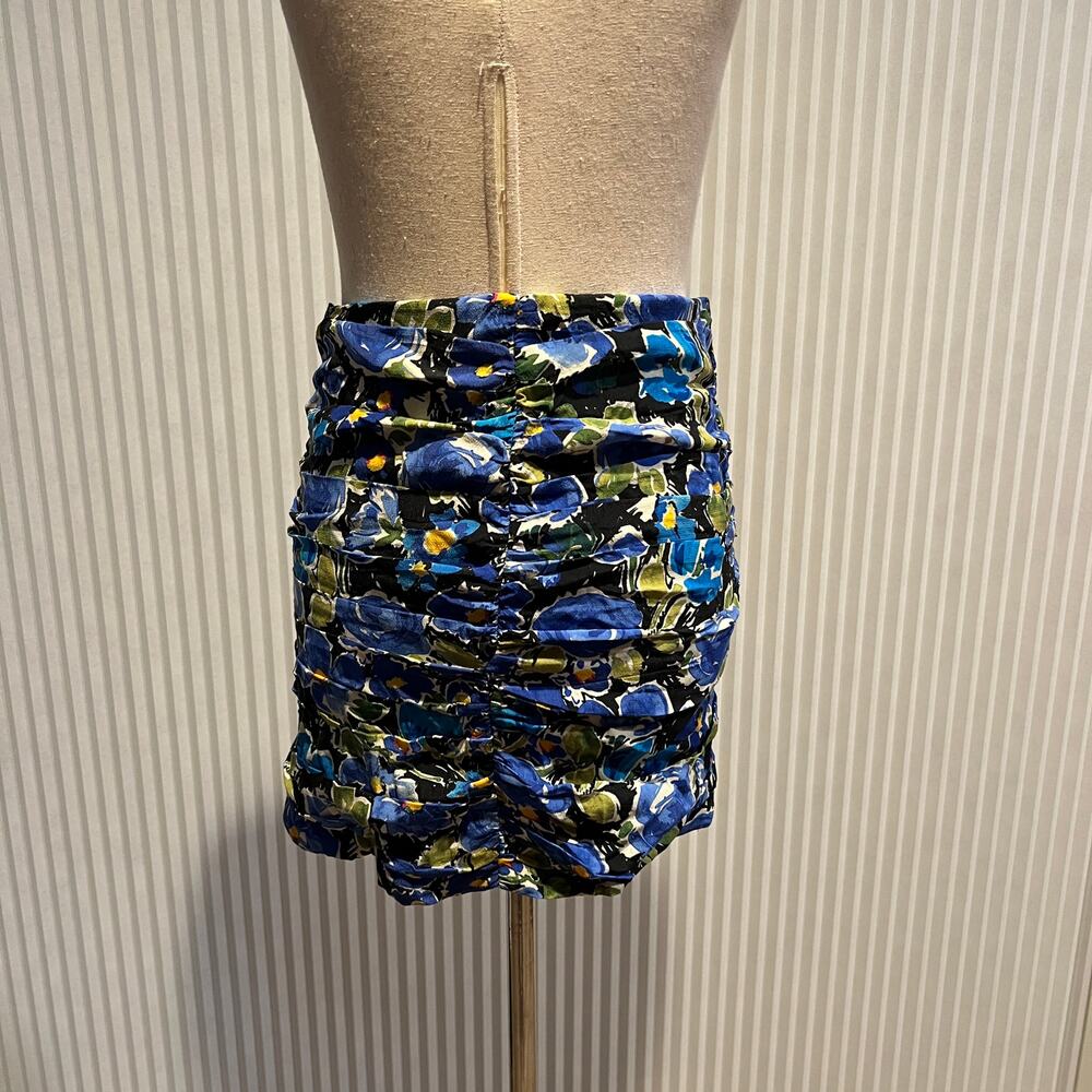 ZARA Women's Floral Print Skirt Size S - Picture 4 of 10
